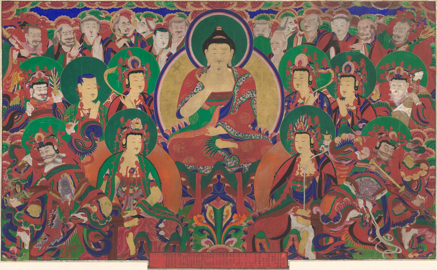 극락에서 설법하는 아미타불 대표이미지