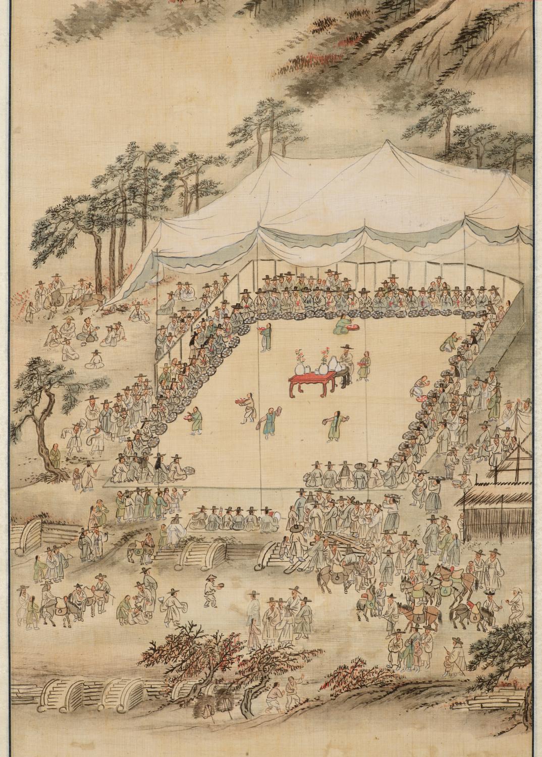 개인소장個人所藏d의 만월대에서 열린 원로들의 모임 耆老世聯契圖