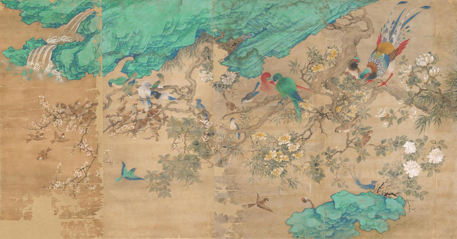 꽃과 새  花鳥圖